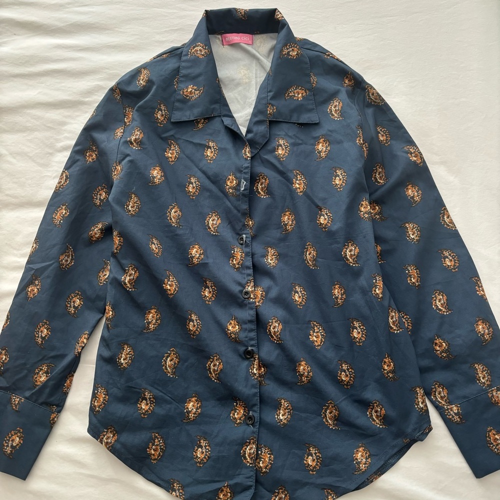 Button up Navy Shirt